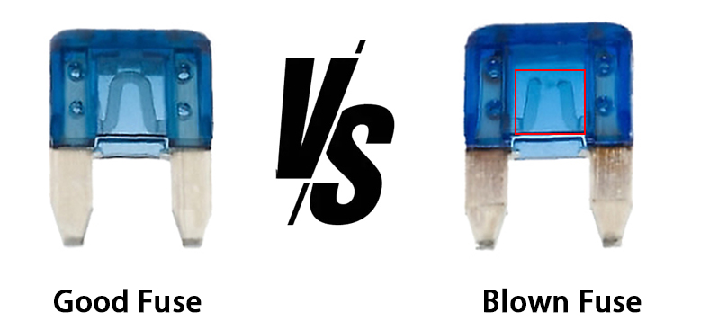 how to tell if a fuse is blown
